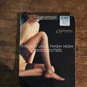 New Caffarena French Lace Thigh Highs  Natural size A
